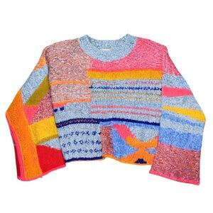 Sincerely Jules Multicolor Patchwork Sweater
